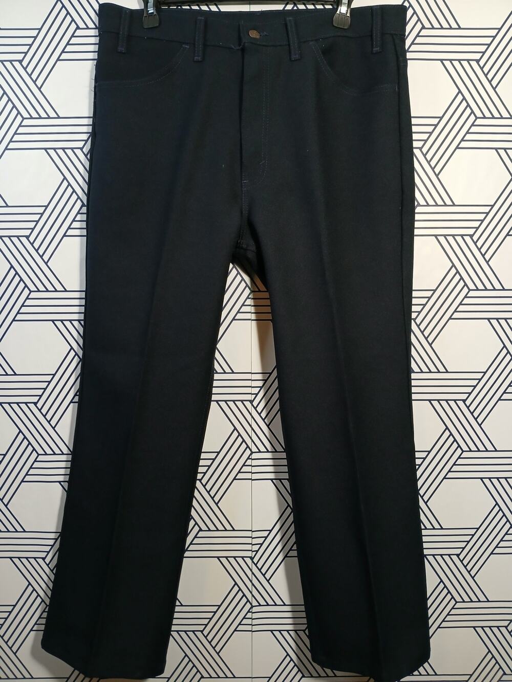 Levi’s Vintage-Style Men’s Polyester Pants 70s Inspired 1997 Made 36x30